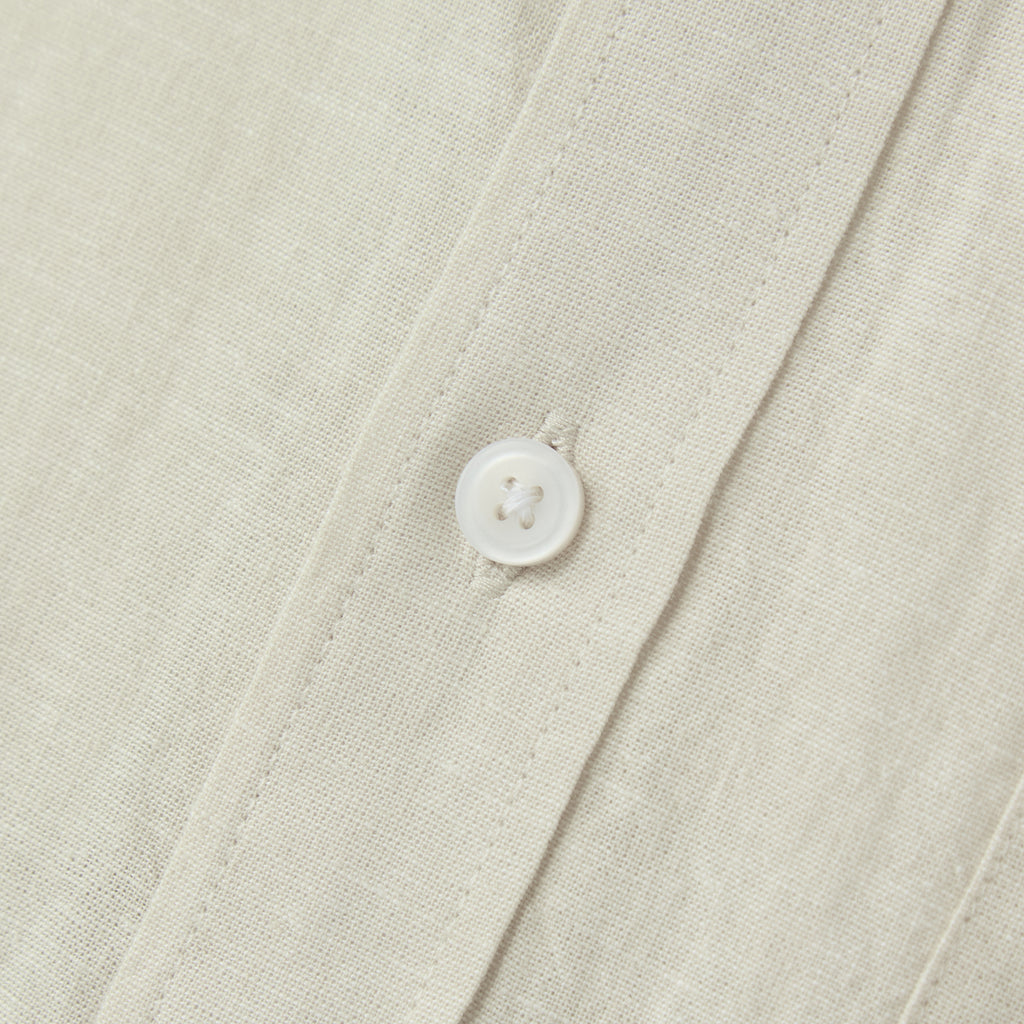 Men's Linen Cotton Poplin Short Sleeve Shirt