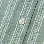 Men's Linen Cotton Poplin Band Collar Shirt | Slim Fit Summer Style