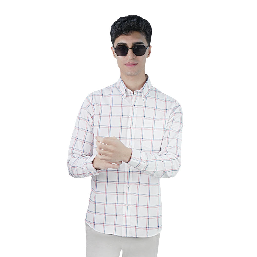 Men’s Cotton Oxford Wrinkle Free Long-Sleeve Shirt