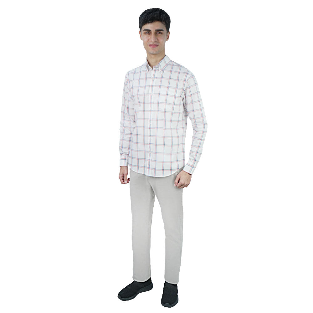 Men’s Cotton Oxford Wrinkle Free Long-Sleeve Shirt