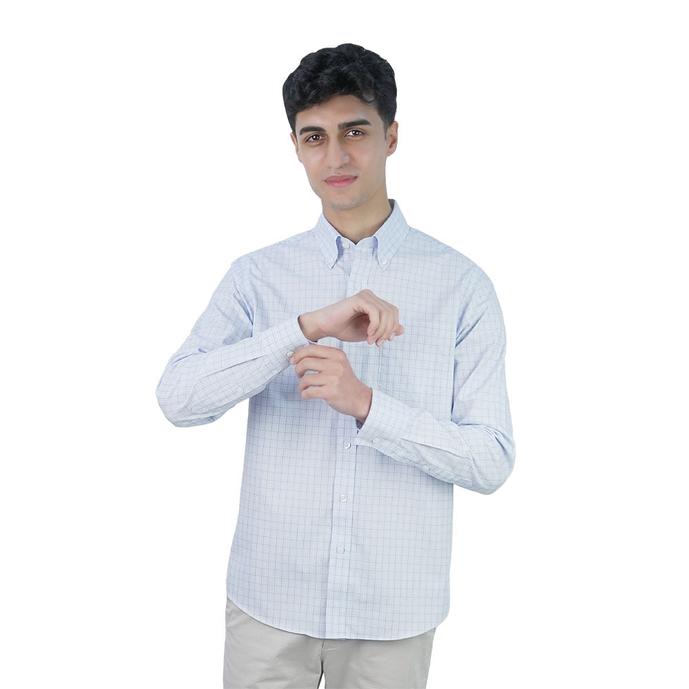 Men’s Cotton Oxford Wrinkle Free Long-Sleeve Shirt