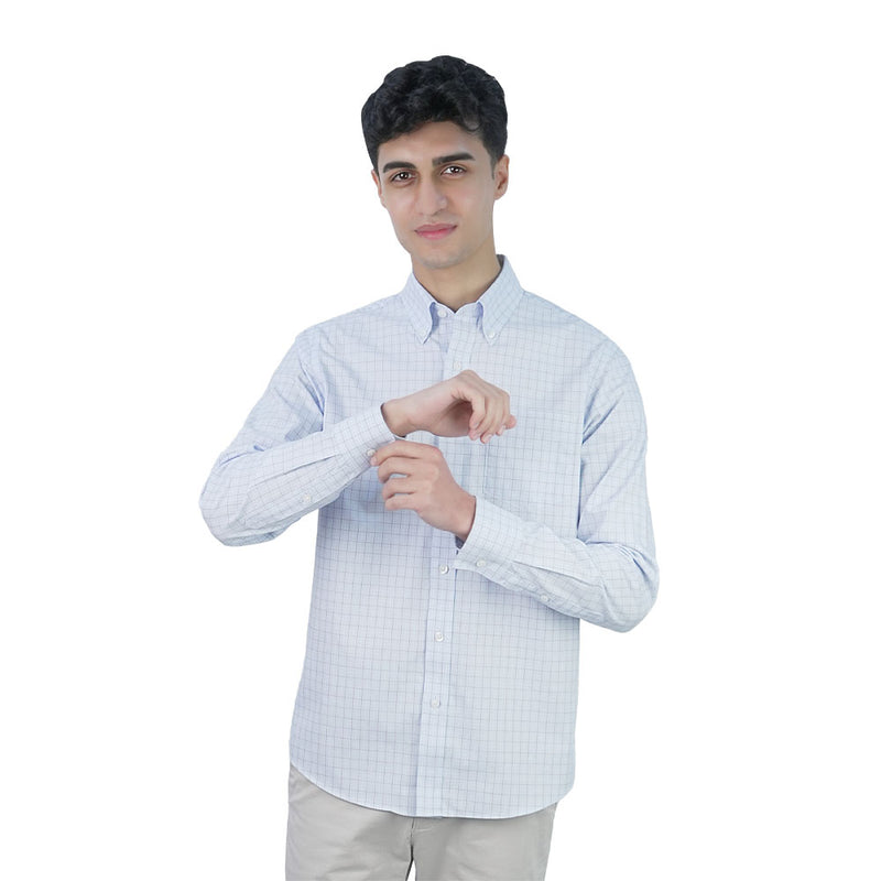 Men’s Cotton Oxford Wrinkle Free Long-Sleeve Shirt