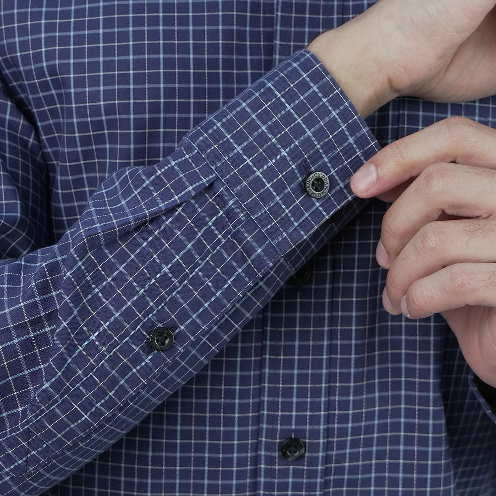 Men’s Cotton Oxford Wrinkle Free Long-Sleeve Shirt
