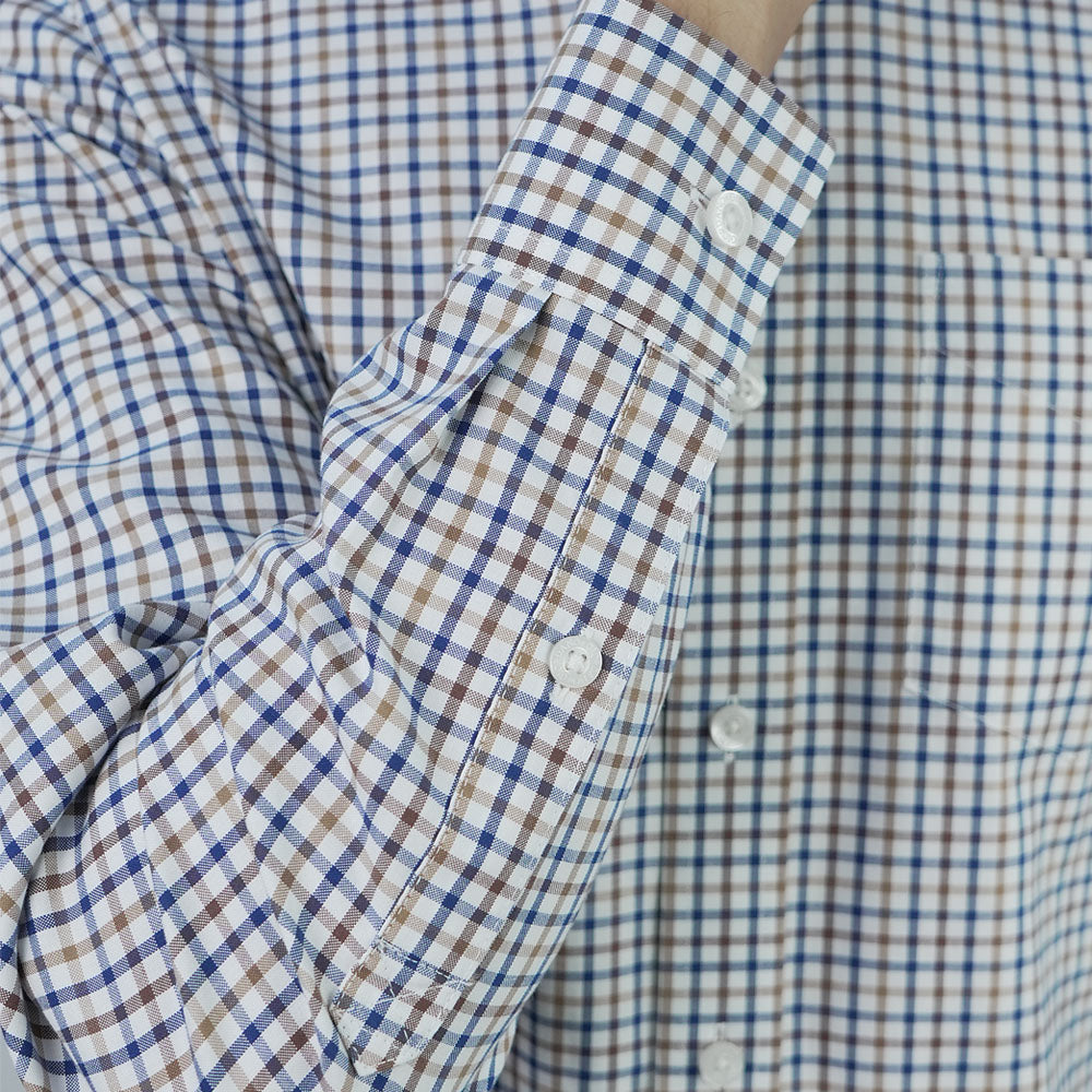 Men’s Cotton Oxford Wrinkle Free Long-Sleeve Shirt