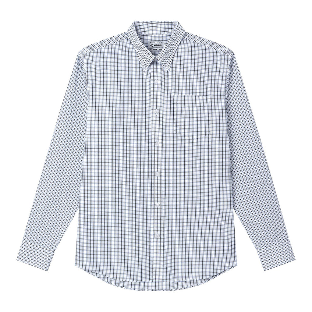 Men’s Cotton Oxford Wrinkle Free Long-Sleeve Shirt