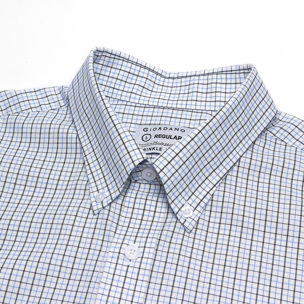 Men’s Cotton Oxford Wrinkle Free Long-Sleeve Shirt