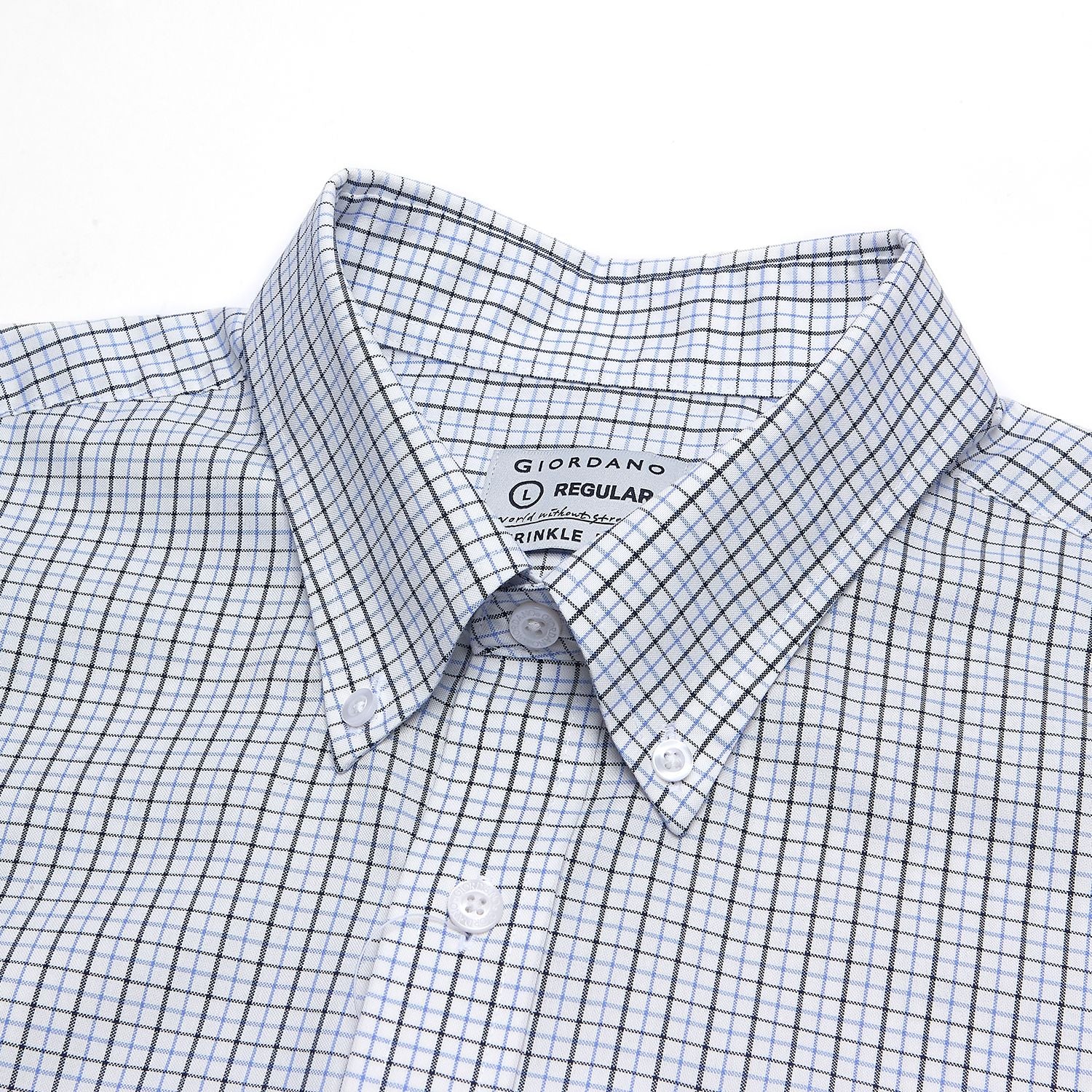 Men’s Cotton Oxford Wrinkle Free Long-Sleeve Shirt