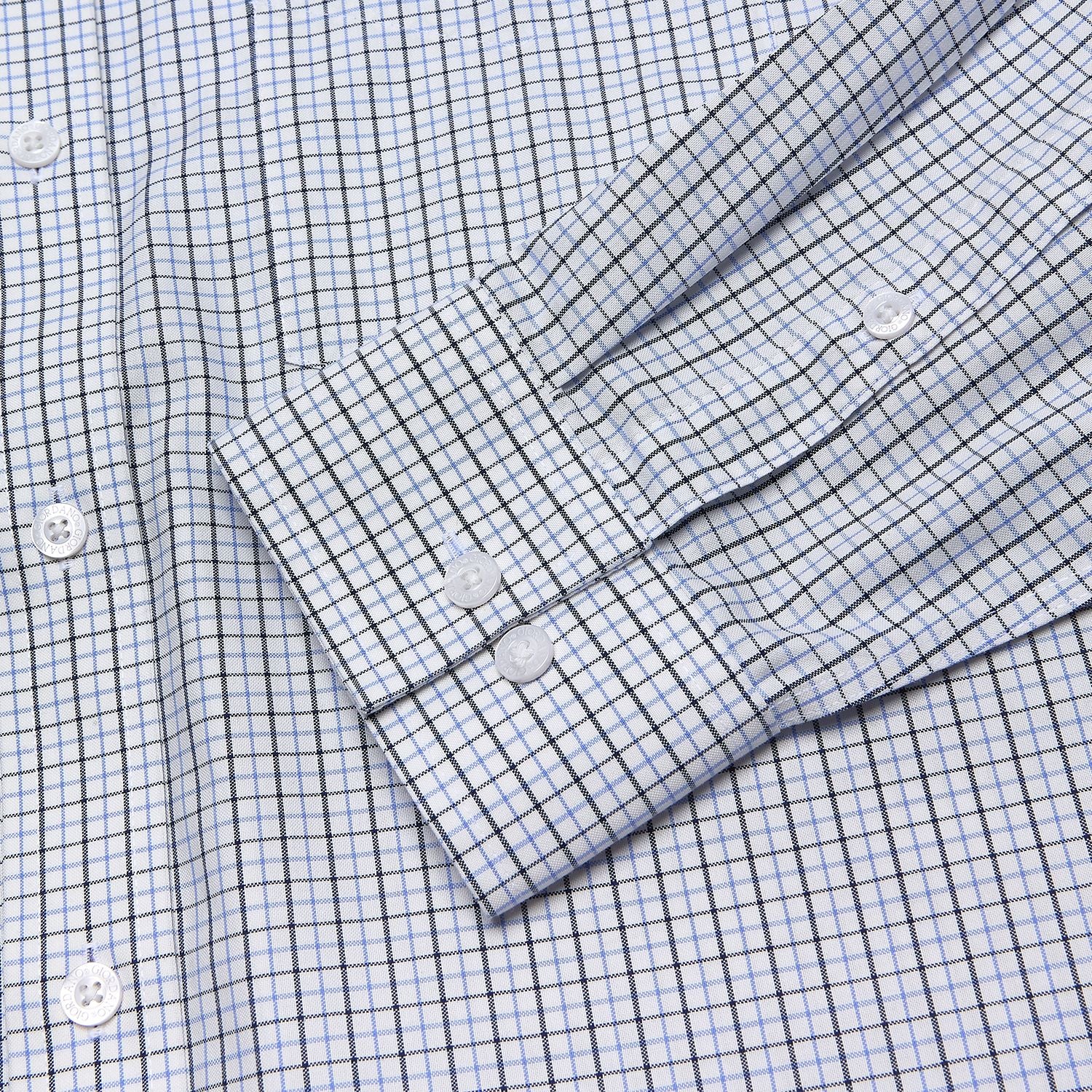 Men’s Cotton Oxford Wrinkle Free Long-Sleeve Shirt