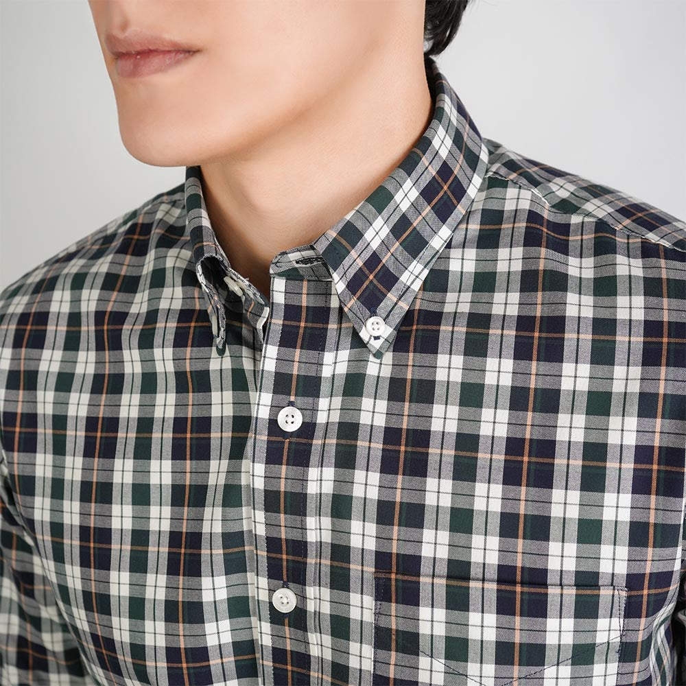 Men’s Cotton Oxford Wrinkle Free Long-Sleeve Shirt