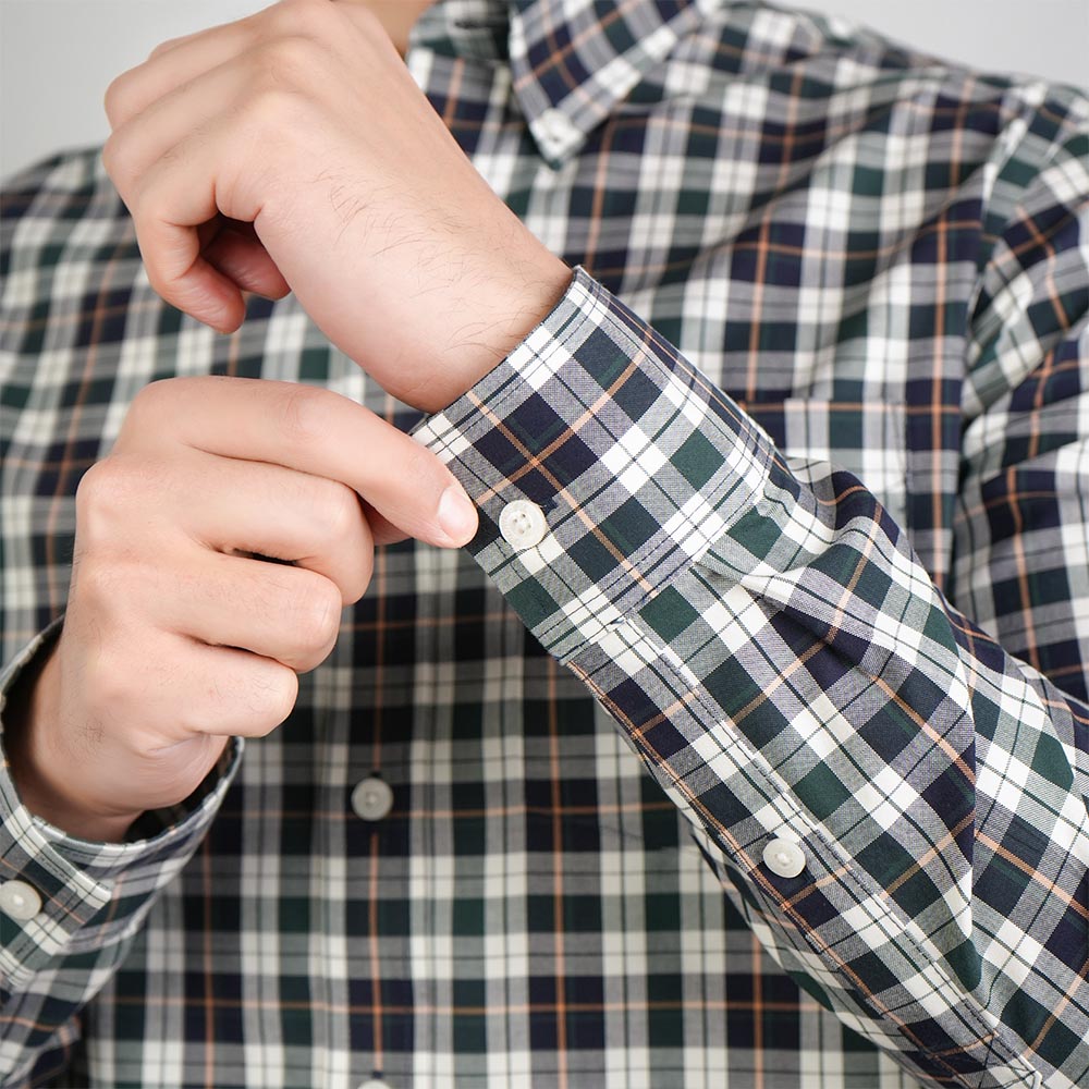 Men’s Cotton Oxford Wrinkle Free Long-Sleeve Shirt