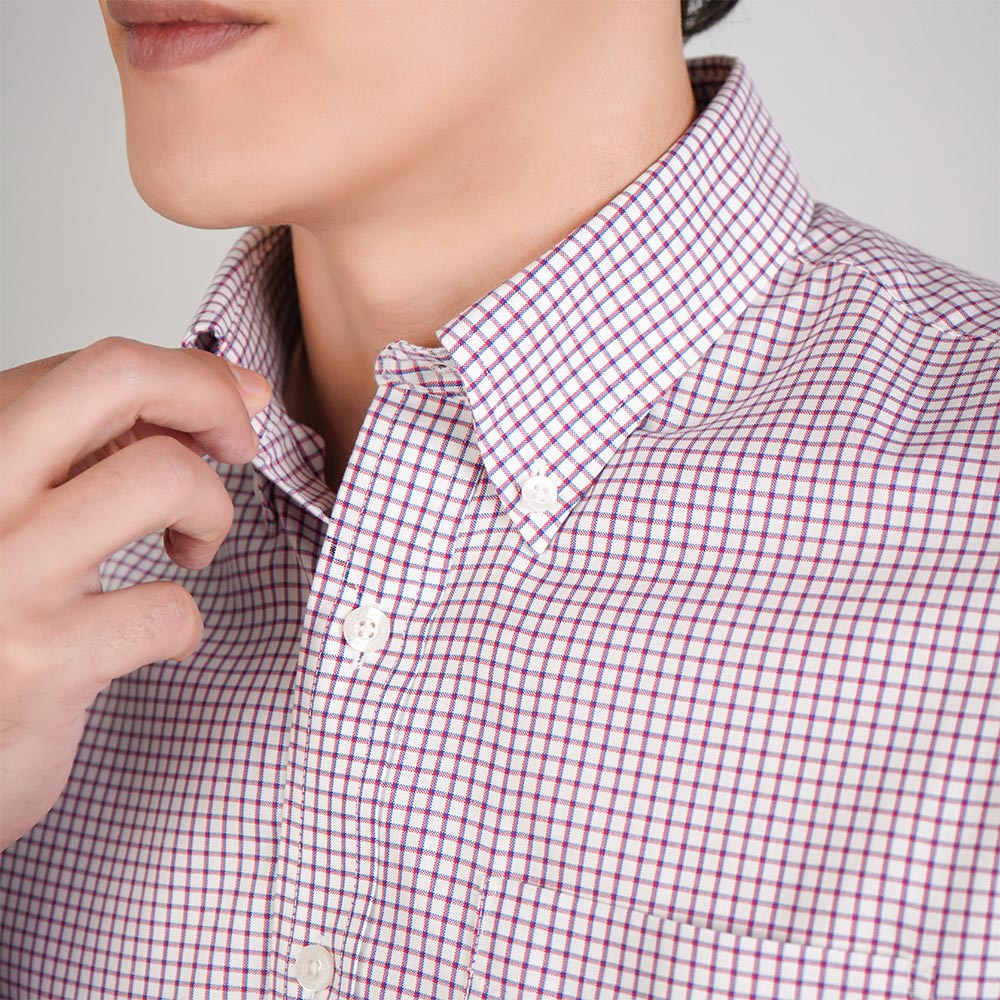 Men’s Cotton Oxford Wrinkle Free Long-Sleeve Shirt