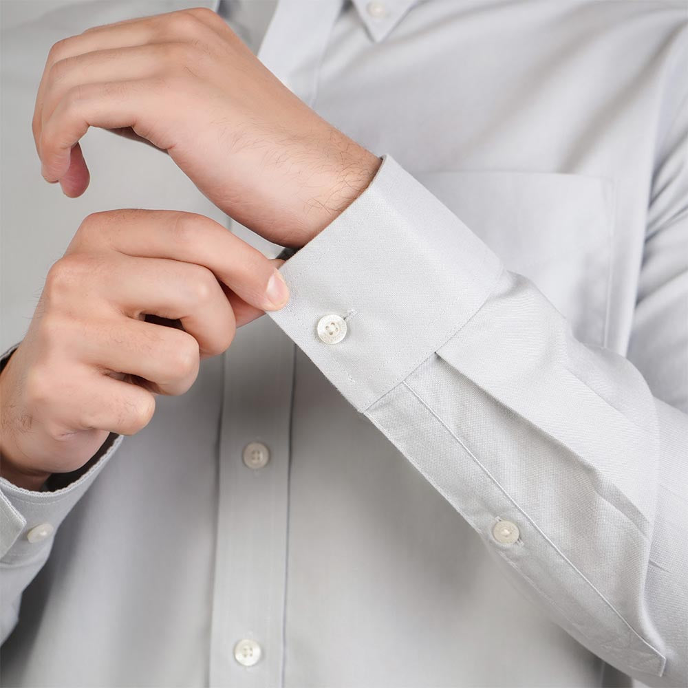 Men’s Cotton Long-Sleeve Wrinkle-Free Shirt
