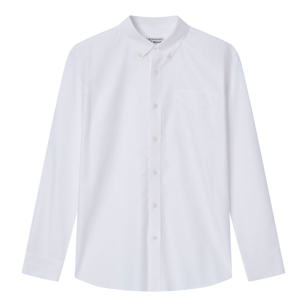 Men Wrinkle Free Cotton Oxford Shirt