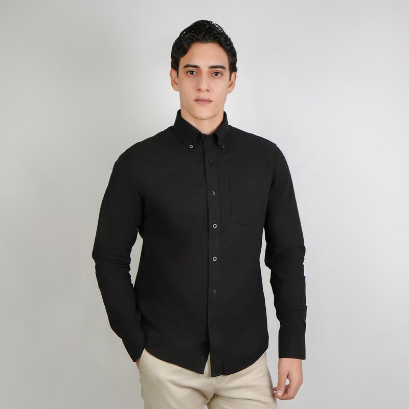 Men Wrinkle Free Cotton Oxford Shirt