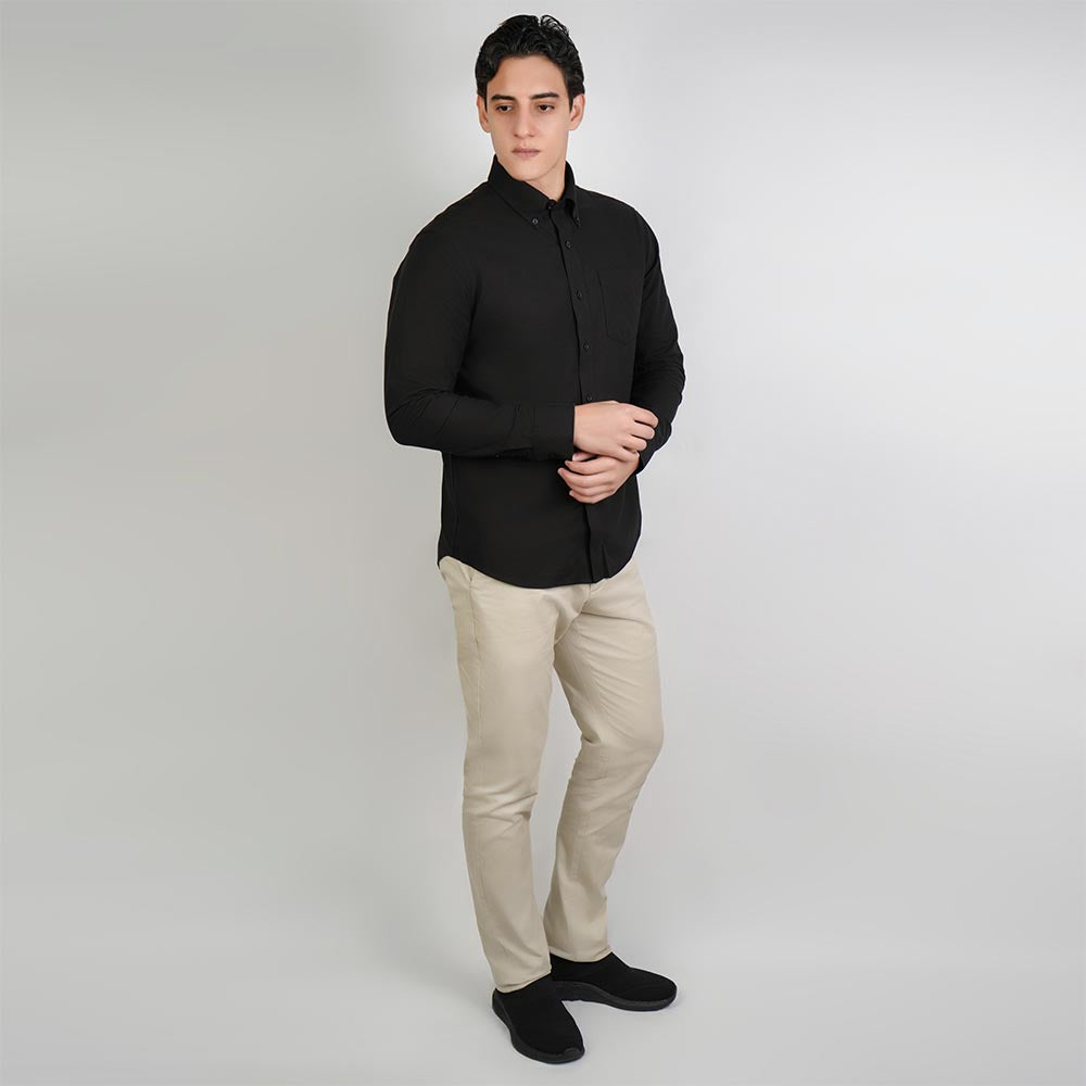 Men Wrinkle Free Cotton Oxford Shirt