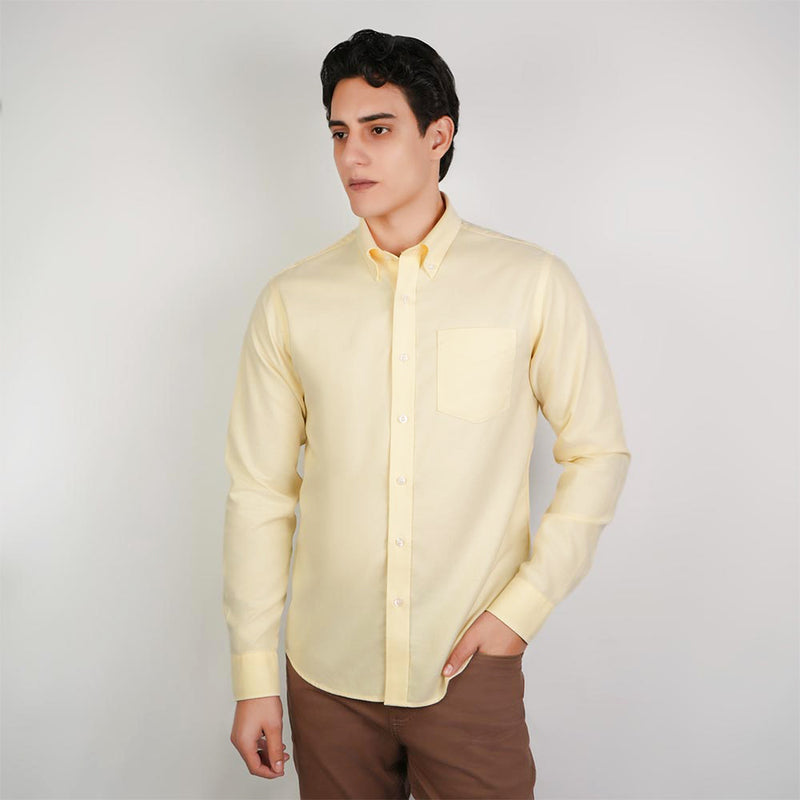 Men Wrinkle Free Cotton Oxford Shirt