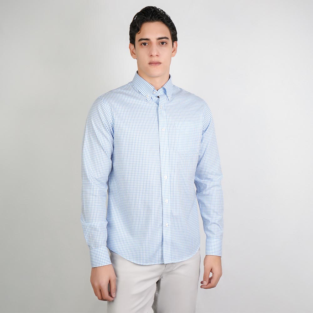 Men Wrinkle Free Regular Fit Oxford Shirt
