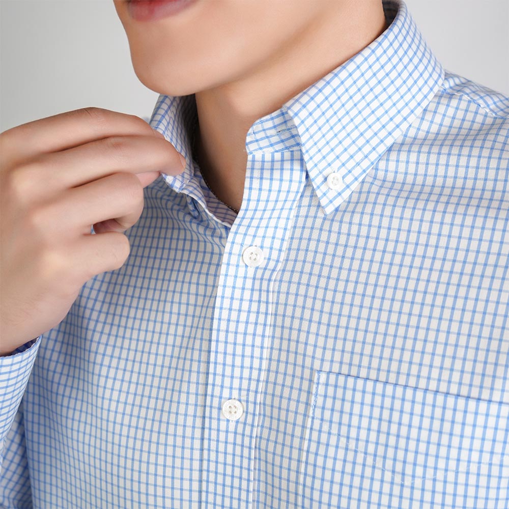 Men Wrinkle Free Regular Fit Oxford Shirt