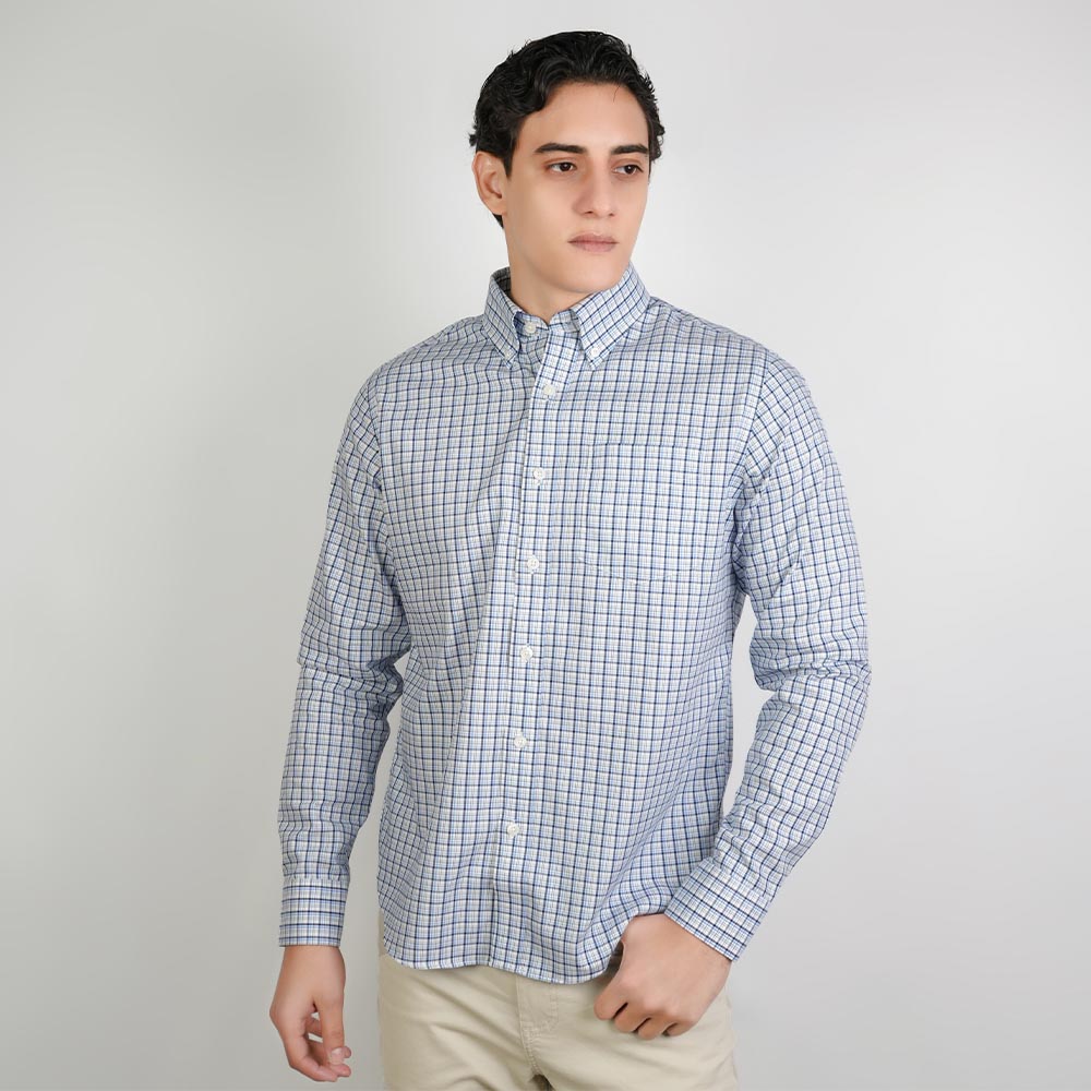 Men Wrinkle Free Regular Fit Oxford Shirt