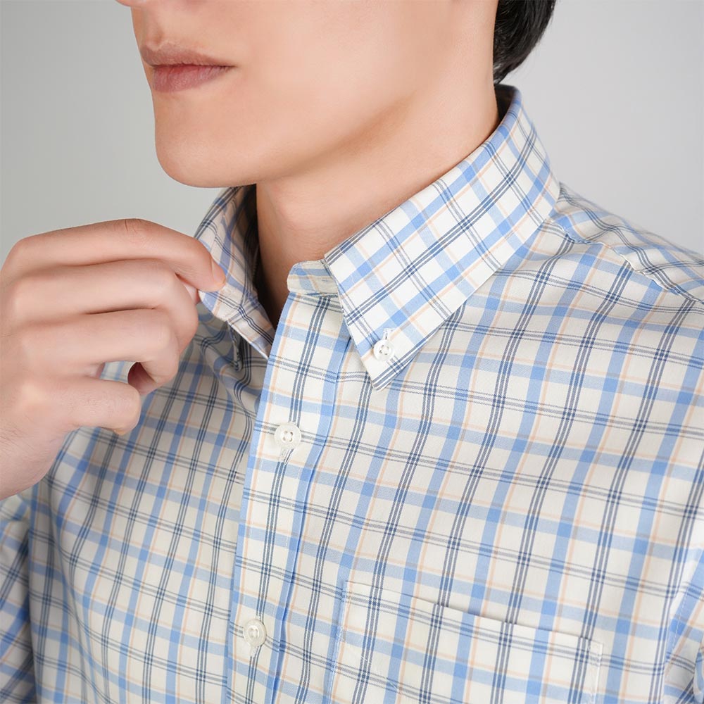 Men Wrinkle Free Regular Fit Oxford Shirt