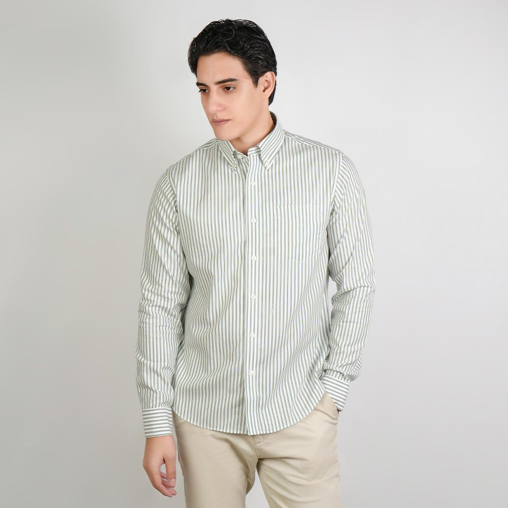 Men Wrinkle Free Regular Fit Oxford Shirt