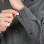 Men's Slim Checked Button-Down Shirt