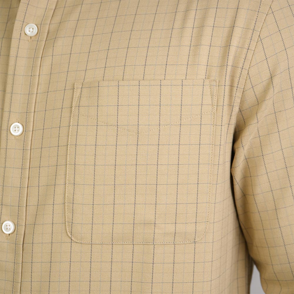 Men's Slim Checked Button-Down Shirt