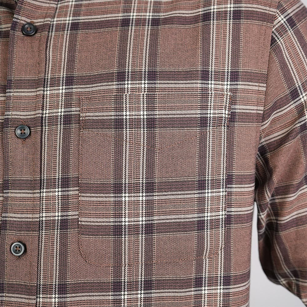 Men Slim Plaid Long Sleeve Button Shirt