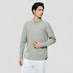Men’s Cotton Slim Oxford Shirt with Embroidery