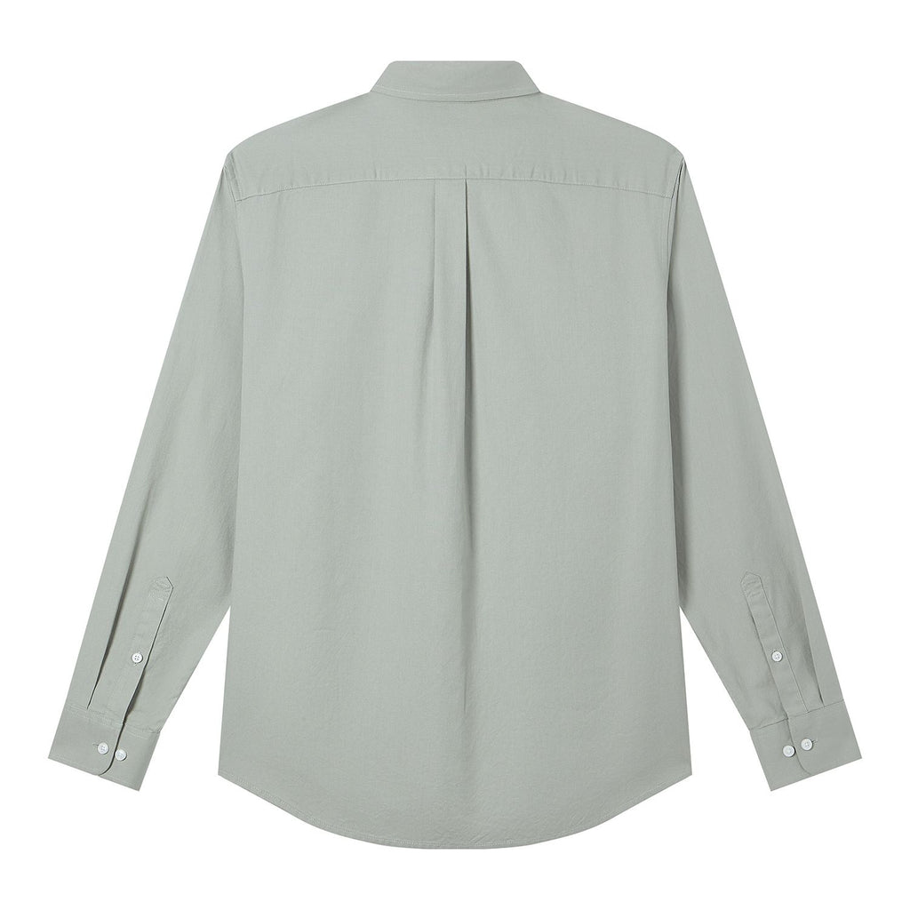 Men’s Cotton Slim Oxford Shirt with Embroidery