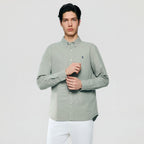 Men’s Cotton Slim Oxford Shirt with Embroidery