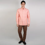 Men’s Cotton Slim Oxford Shirt with Embroidery