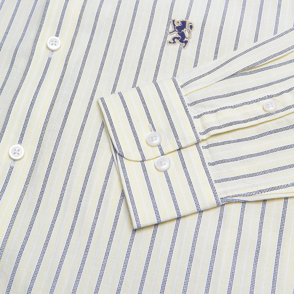 Men’s Cotton Slim Oxford Shirt with Embroidery