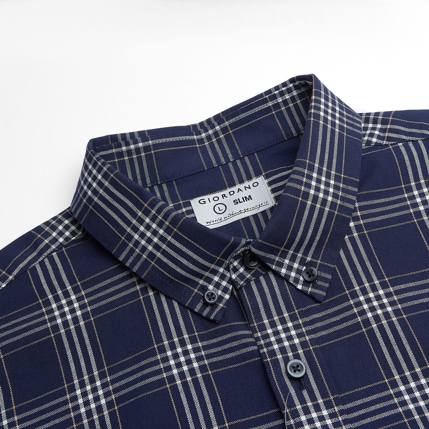 Men’s Cotton Slim Oxford Shirt with Embroidery