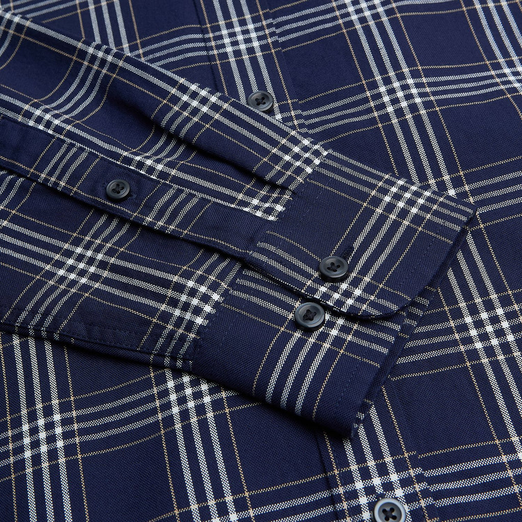 Men’s Cotton Slim Oxford Shirt with Embroidery