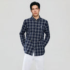 Men’s Cotton Slim Oxford Shirt with Embroidery