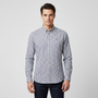 Men’s Cotton Slim Oxford Shirt with Embroidery