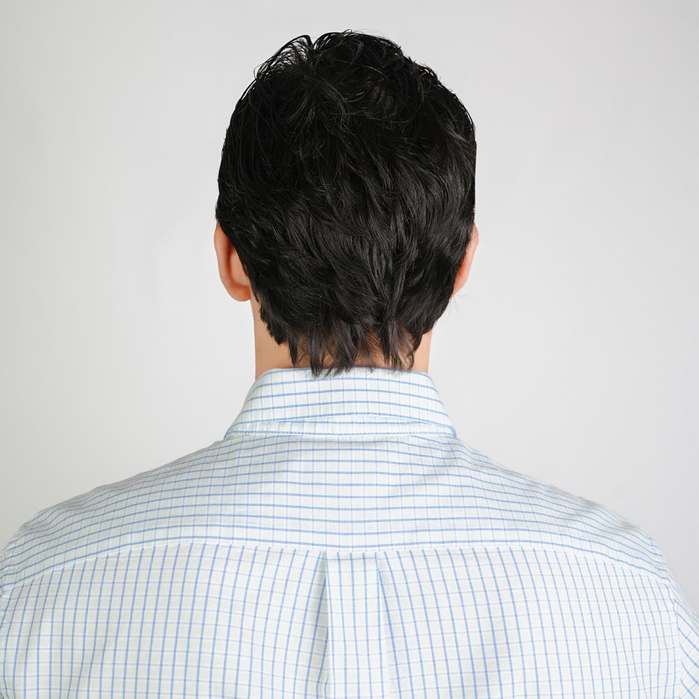Men’s Cotton Slim Oxford Shirt with Embroidery
