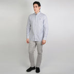 Men’s Cotton Slim Oxford Shirt with Embroidery