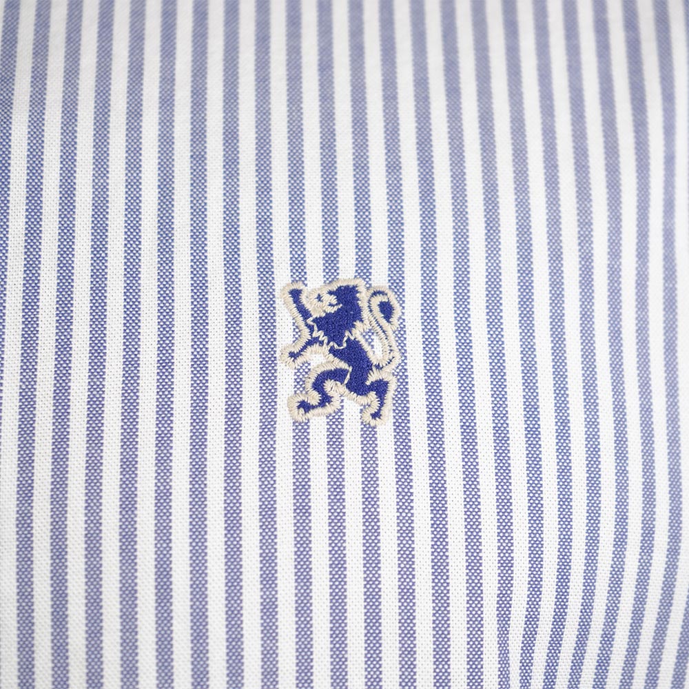 Men’s Cotton Slim Oxford Shirt with Embroidery