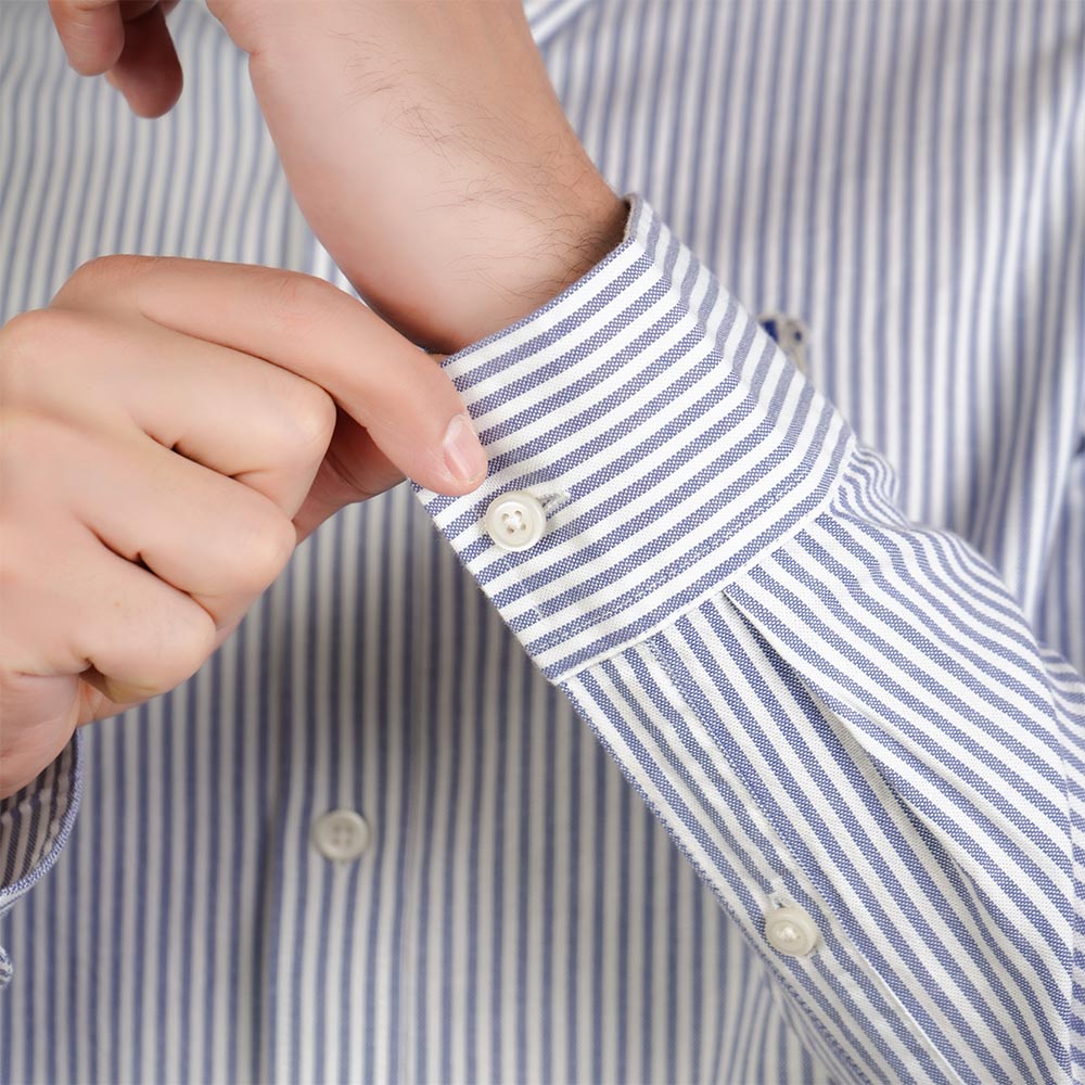 Men’s Cotton Slim Oxford Shirt with Embroidery