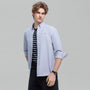 Men’s Cotton Slim Oxford Shirt with Embroidery