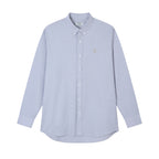 Men’s Cotton Slim Oxford Shirt with Embroidery