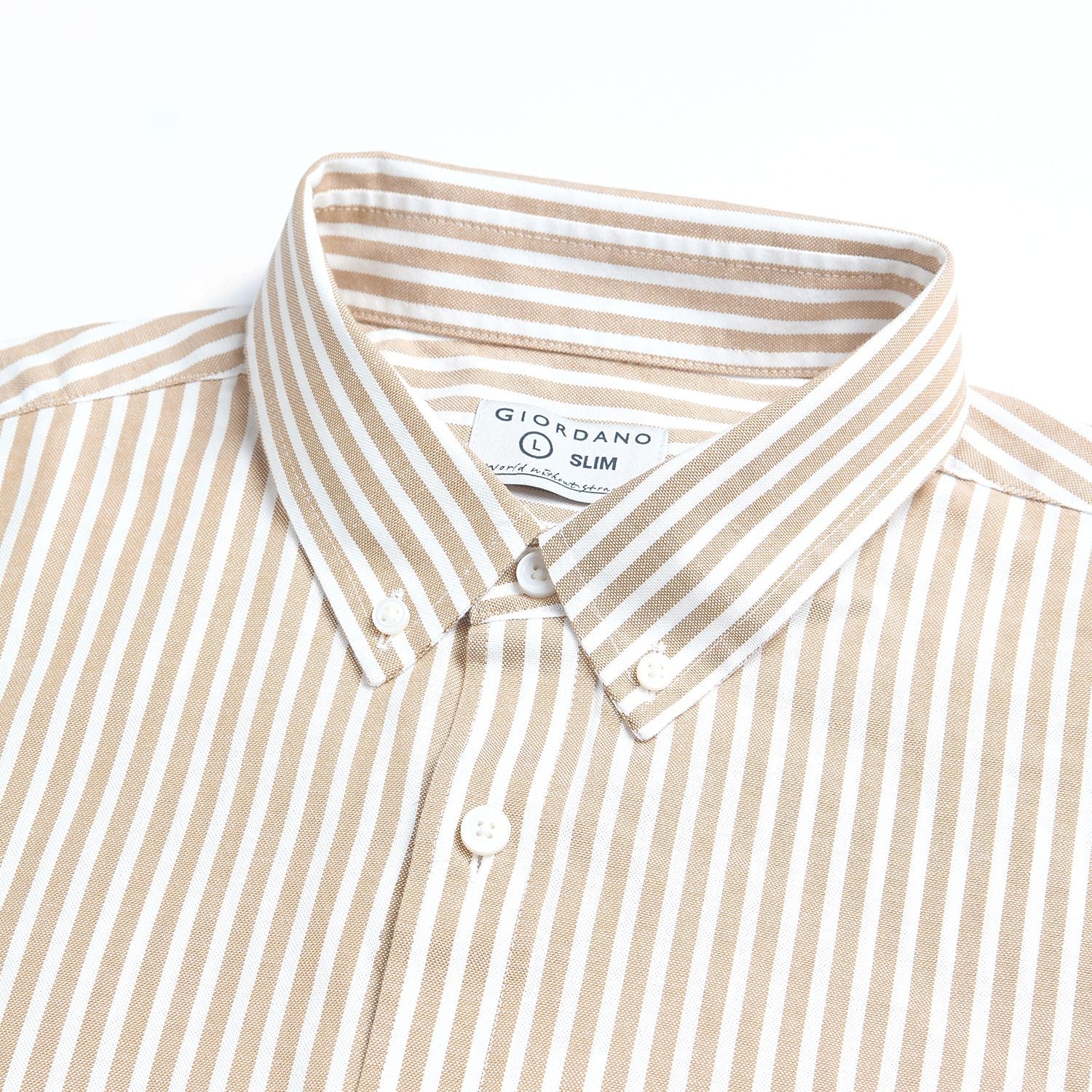 Men’s Cotton Slim Oxford Shirt with Embroidery