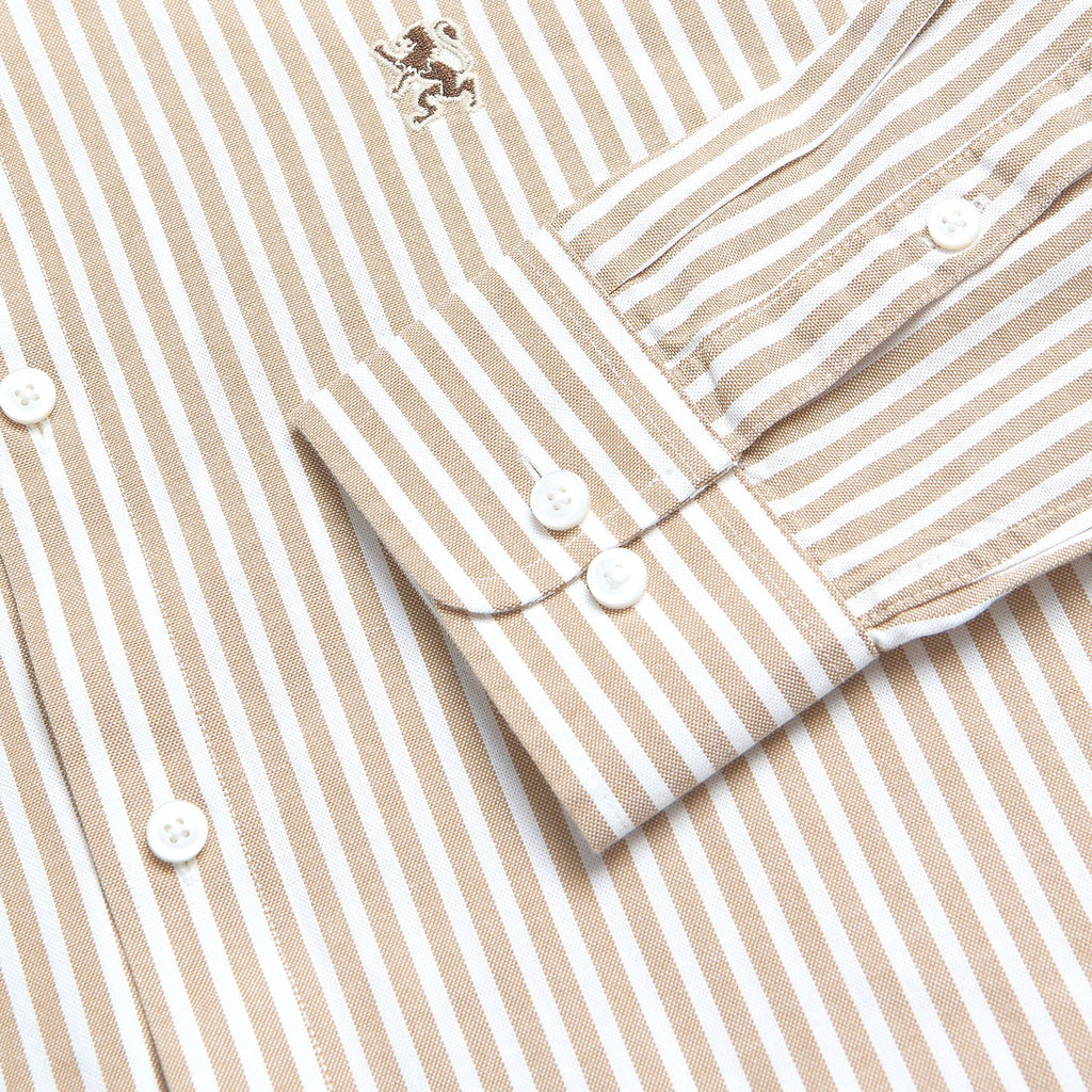 Men’s Cotton Slim Oxford Shirt with Embroidery