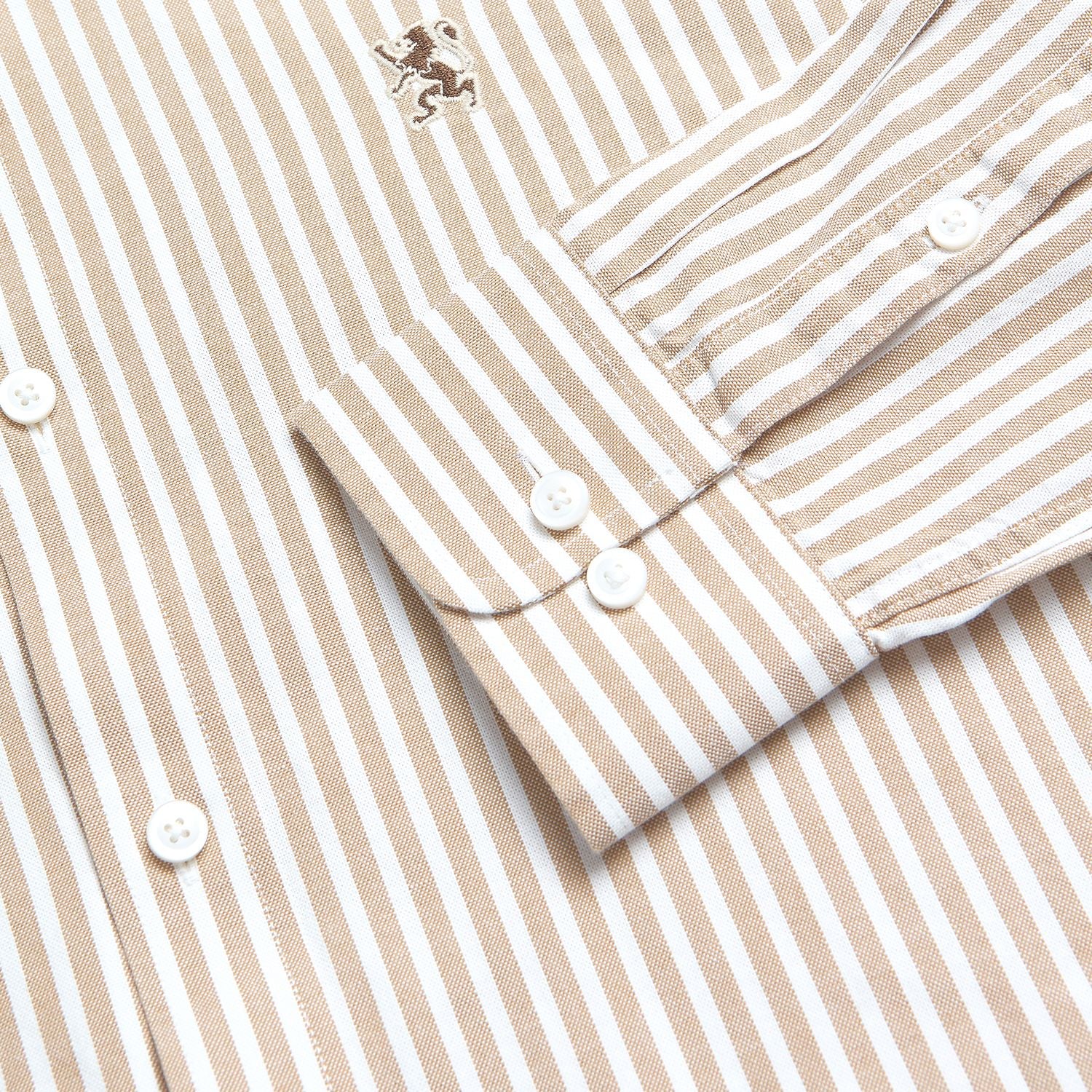 Men’s Cotton Slim Oxford Shirt with Embroidery