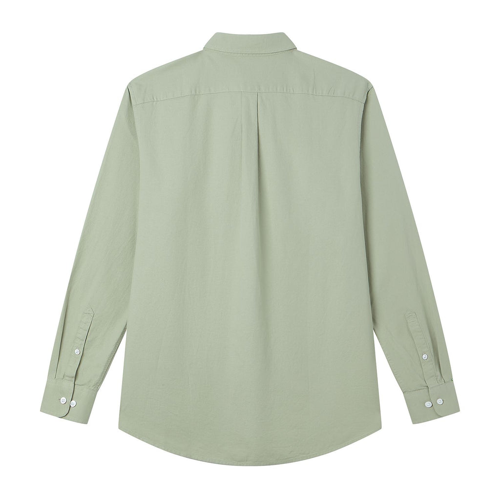 Men’s Cotton Slim Oxford Shirt with Embroidery