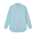 Men’s Cotton Slim Oxford Shirt with Embroidery