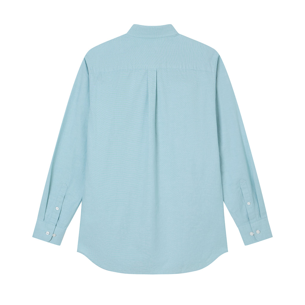 Men’s Cotton Slim Oxford Shirt with Embroidery