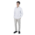 Men’s Cotton Slim Oxford Shirt with Embroidery